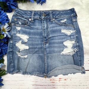 |•AMERICAN EAGLE•| Stretch Jean Skirt
